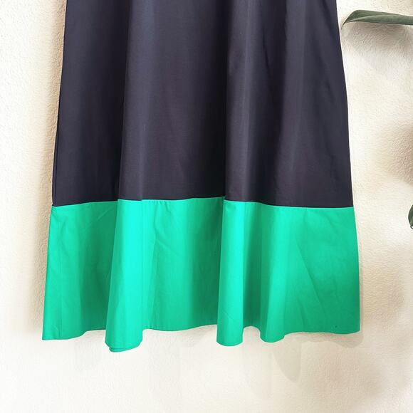 COS Midi Trapeze/Tent Dress Large Minimalist Modern Capsule Oversized Navy Swing - Picture 3 of 8